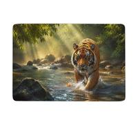River Hunter Tapis 150 X 100 Cm, Doux Antidérapant Pour Chambre En Hiver | Tapis 150 x 100 cm : convient aux petits espaces; avec surface douce; pour salon