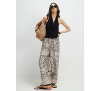 River Island Pantalon Ample River Island en satin imprimé zèbre