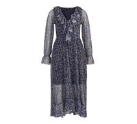 River Island Petite Robe bleu-gris / jaune / noir, Taille 34