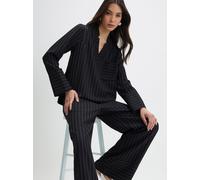 River Island River Island Black Long Sleeve Striped Tunic Top