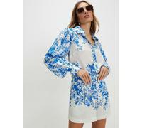 River Island River Island Blue Long Sleeve Floral Print Blouse