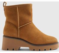 River Island River Island Brown Suede Wedge Fur Lined Boots