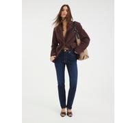 River Island River Island Dark Blue High Rise Slim Fit Jeans