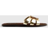 River Island River Island Gold Bead Ring Flat Sandals