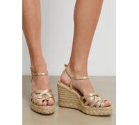 River Island River Island Gold Caged Wedge Sandals