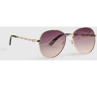 River Island River Island Gold Metal Twist Aviator Sunglasses