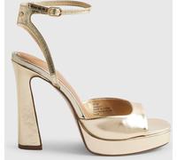 River Island River Island Gold Platform Heeled Sandals