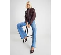 River Island River Island Light Blue High Waisted Relaxed Flare Jeans