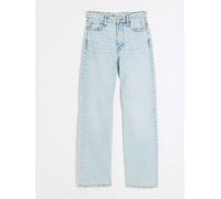 River Island River Island Light Blue Petite High Waisted Relaxed Straight Jeans