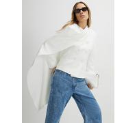 River Island River Island White Double Breasted Cape Short Blazer