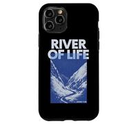 River of Life Christian Faith Jésus Worship Bible Reader Coque pour iPhone 11 Pro