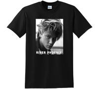 River Phoenix T Shirt Rip Photo Poster Tee Black M