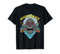 River Pirate Rafting Paddling Canoéist Canadien Drôle Kayak T-Shirt