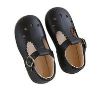 River Sandales Filles Enfants Sandales Printemps/Été Solide Semelle Souple Creuse Boucle En Métal Chaussures De Promenade Fête D'anniversaire École Bébé Taille 9 Chaussures Filles, Noir , 30.5 EU