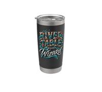 River Table Wizard de menuisier d’art en résine époxy Gobelet isotherme en acier inoxydable double paroi