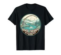 River Therapy Aucun Rendez-Vous nécessaire Pêche Relaxation Paix T-Shirt Graphique avec Valeur
