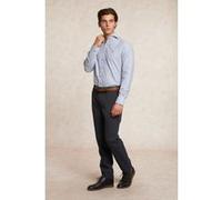River Woods Custom Fit Checked Shirt Blue/grey Taille: M | Casual chemises Outlet | Homme | Bleu