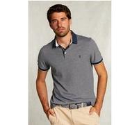 River Woods Custom Fit Cotton Polo Indian Ocean Mix Blue Taille: S | Polos Outlet | Homme | Bleu