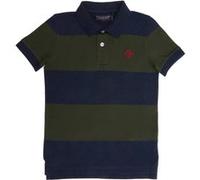 River Woods Custom Fit Striped Stretch Polo Night Blue Mix/forest Taille: 14 | T-Shirts Outlet | kids | Le Noir