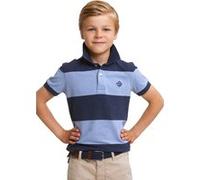 River Woods Custom Fit Striped Stretch Polo Night Blue Mix/seashore Mix Taille: 8 | Chemises Outlet | kids | Le Noir