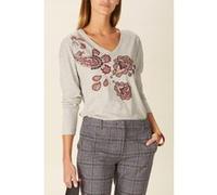 River Woods Loose V-neck T-shirt In Grey Taille: M | Chemises Outlet | Femme | Gris