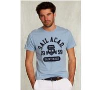 River Woods Normal Fit Basic T-shirt Dark Victoria Mix Blue Taille: S | T-shirts avec imprimés Outlet | Homme | Bleu