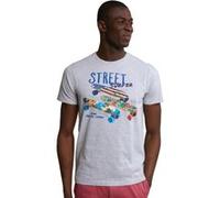 River Woods Normal Fit Basic T-shirt Short Sleeves Oyster Mix Taille: M | T-shirts avec imprimés Outlet | Homme