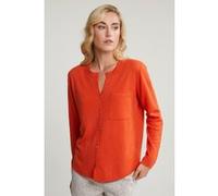 River Woods Orange Basic Crew Neck Cardigan Applied Pocket Taille: XXL | Cardigans Outlet | Femme | Orange