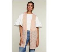 River Woods Pink Long Ajour Spencer Taille: M | Vestes sans manches Outlet | Femme |