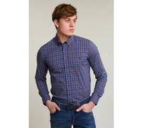 River Woods Slim Fit Checked Shirt Red/blue Taille: L | Casual chemises Outlet | Homme | Rouge