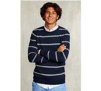 River Woods Slim Fit Striped Pima Cotton Sweater French Dark Mix Blue Taille: L | Pulls Outlet | Homme | Bleu
