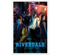 Riverdale - Poster - Season One - Key Art + cadre amovible, Shinsuke® Maxi MDF blanc, vitre acrylique
