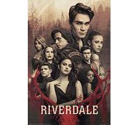 Riverdale Season 3 Key Art Poster 61 x 91,5 cm + 2 barres d'affiche en plastique 62 cm Noir