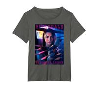 Riverdale Veronica Lodge T-Shirt, Femme Grandes Tailles, Asphalte, 2X