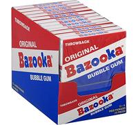 RiverFinn Bazooka Bubble Gum Lot de 12 sachets de bonbons rétro Idéal pour les chaussettes de Noël, les cadeaux de films, les soirées jeux et plus encore
