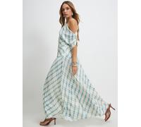 riverisland River Island Check Maxi Skirt bleu FR 36 (EU 34)
