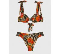 riverisland River Island Del Marr Floral Mono Bikini Set Noir FR 46 (EU 44)