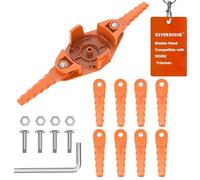 Rivershine Tête de lames de débroussailleuse, compatible avec Worx WG150, WG154, WG163, WG165, WG175, WG180, peut remplacer les bobines WA0010 et WA0004