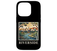 Riverside California Retro Vintage Skyline Park River City Coque pour iPhone 14 Pro