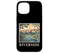Riverside California Retro Vintage Skyline Park River City Coque pour iPhone 15