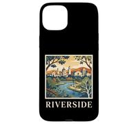 Riverside California Retro Vintage Skyline Park River City Coque pour iPhone 15 Plus