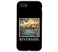 Riverside California Retro Vintage Skyline Park River City Coque pour iPhone SE (2020) / 7/8