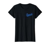Riverside California Varsity Script Classic Bleu T-Shirt Graphique avec Valeur, Femme, Noir, M