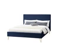 Riverside Lit 140 Velours bleu & laiton