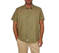 Riverso Chemise en lin à manches courtes pour homme - Chemise d’été à coupe droite - RIVEmilio - Lin - Chemise unie - Blanc, beige, bleu, vert, bleu marine - Taille S, M, L, XL, XXL, 3XL, 4XL, 5XL