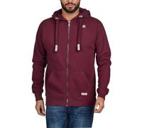 riverso Noah Sweat à Capuche zippé à Capuche pour Homme 60% Coton, Gris, Marron, Vert, Rouge, Bleu, Noir, S M, L XL, 2XL 3XL 4XL 5XL - Rouge - Large