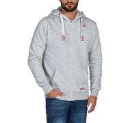 riverso Noah Sweat à Capuche zippé à Capuche pour Homme 60% Coton, Gris, Marron, Vert, Rouge, Bleu, Noir, S M, L XL, 2XL 3XL 4XL 5XL - Gris - XXX-Large