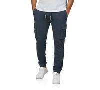 Riverso Pantalon de jogging cargo pour homme en coton long, coupe droite RIVLoris Pantalon cargo, pantalon de sport, pantalon d'entraînement, pantalon de loisirs avec poches Rouge Bleu Noir Vert S M L