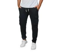 Riverso Pantalon de jogging cargo pour homme en coton long, coupe droite, RIVLoris, Pantalon de sport, de training, de loisirs avec poches, Rouge, Bleu, Noir, Vert, Tailles S, M, L, XL, XXL, 3XL, 4XL