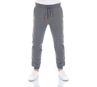 riverso Pantalon de survêtement RIVSven pour Homme - Pantalon de Jogging - Pantalon de Sport - Pantalon de Loisirs - Uni - Coton, Mélange de Gris (23300), XXXL
